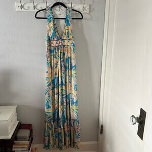 Anthropologie Corey Lynn Calter Silk Maxi Dress